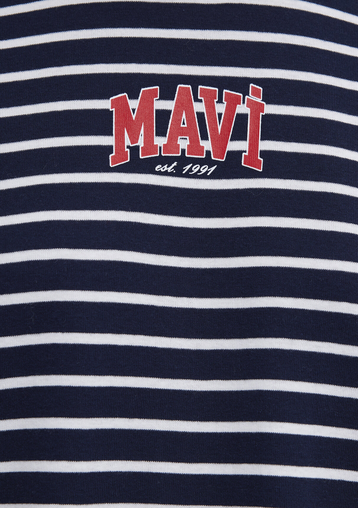 Mavi Logo Baskılı Lacivert Tişört görsel 7