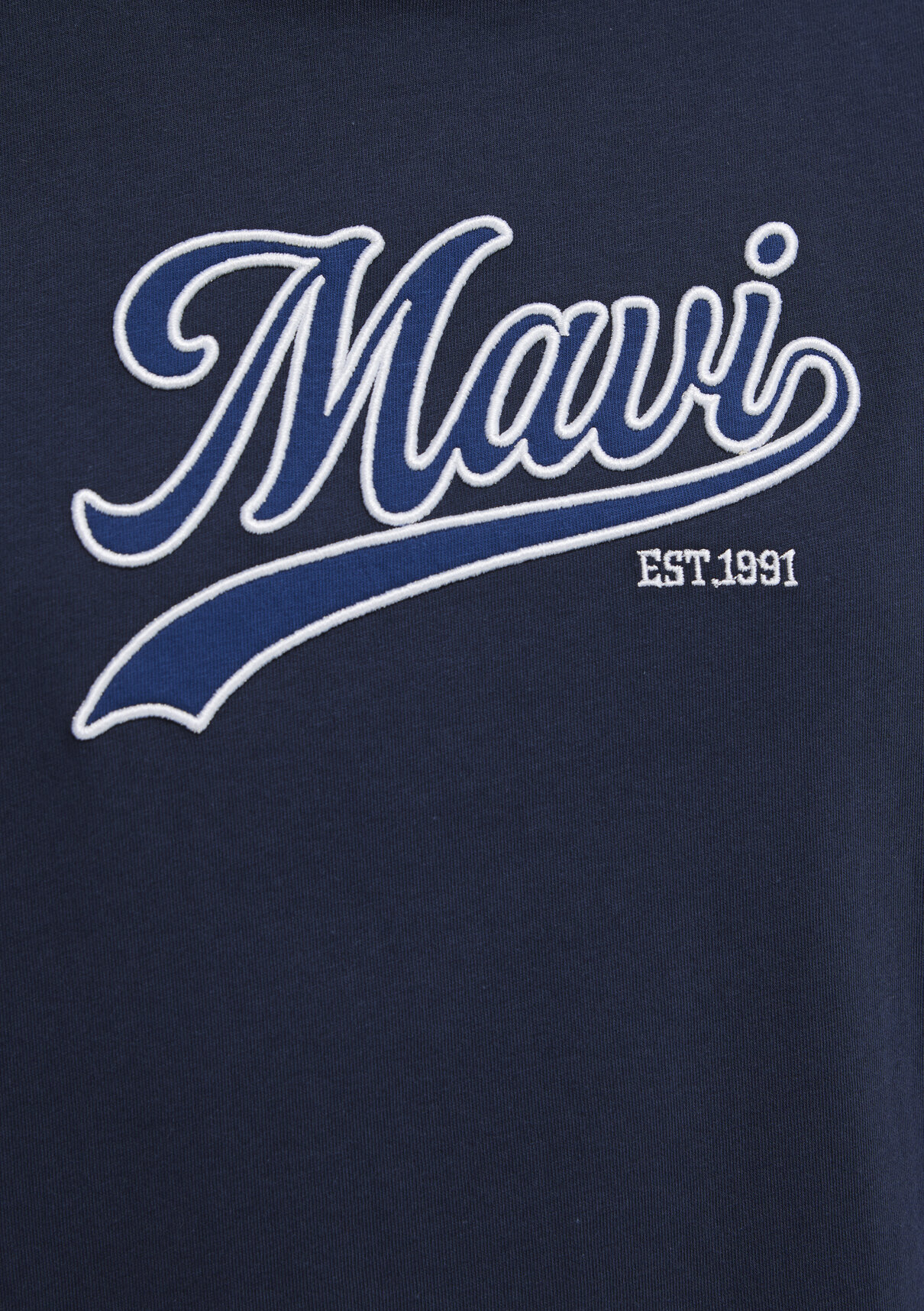 Mavi Logo Baskılı Lacivert Tişört görsel 8