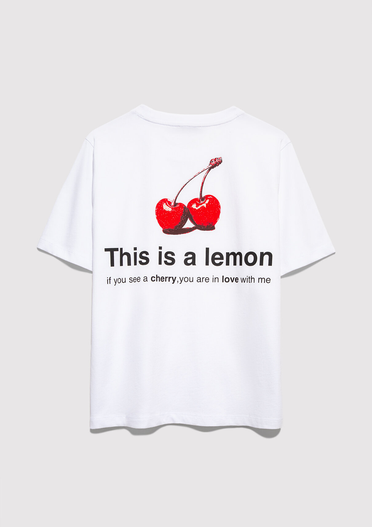Mavi This Is A Lemon Sırt Baskılı Beyaz Tişört görsel 8