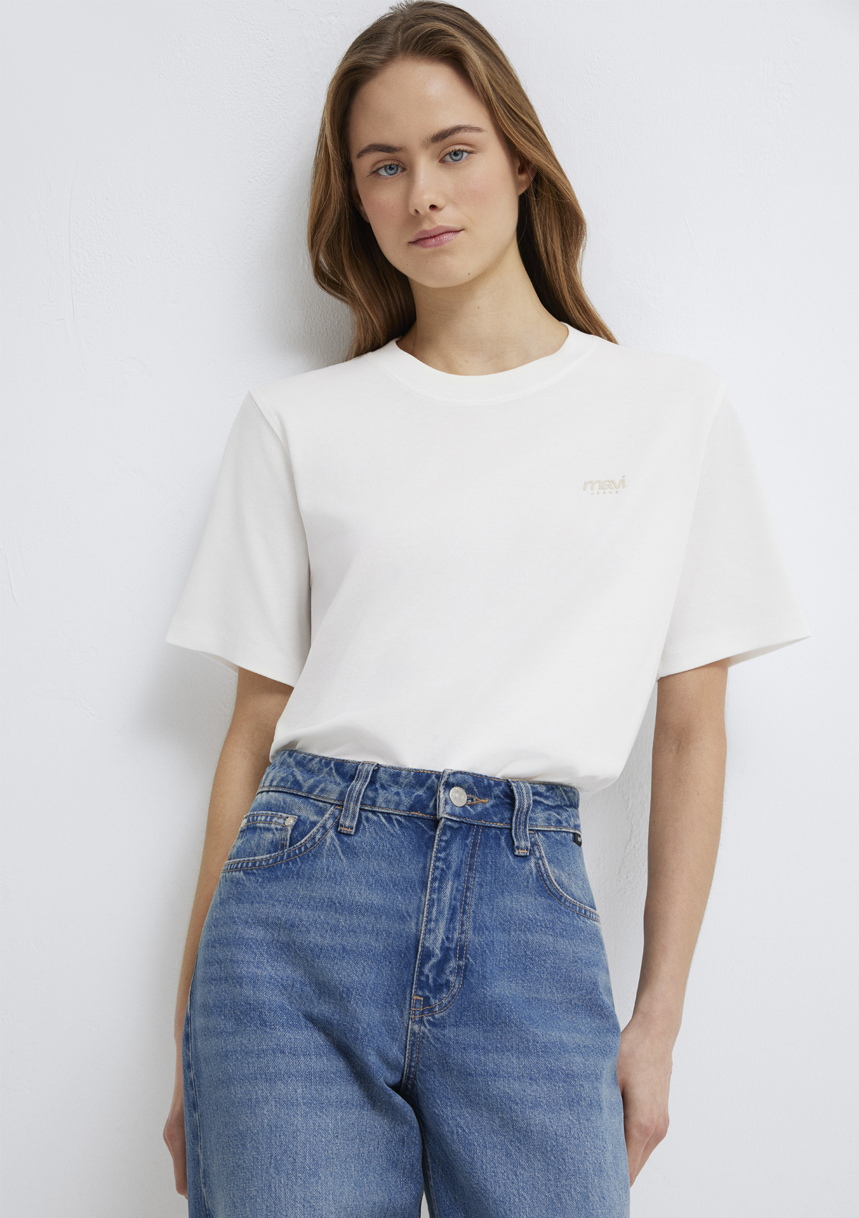 Mavi Jeans Baskılı Ekru Tişört görsel 3