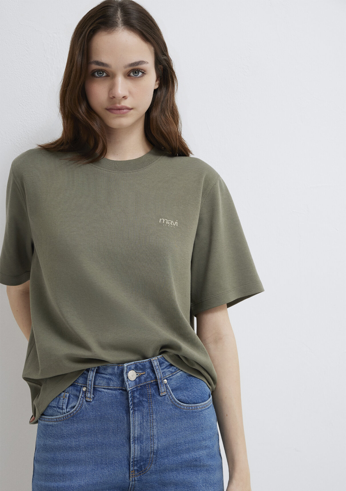 Mavi Jeans Baskılı Yeşil Tişört. görsel 2