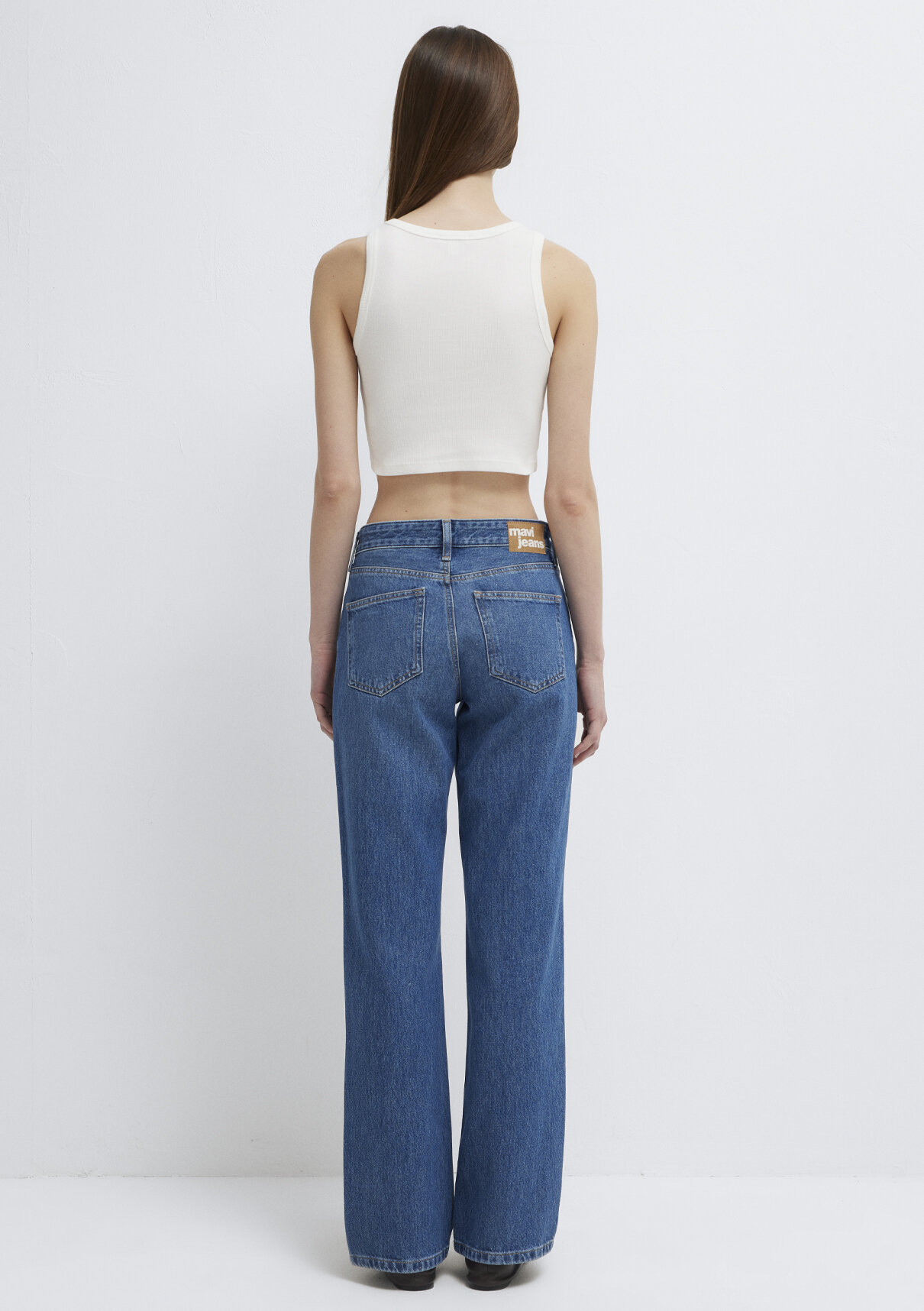 Mavi Ekru Crop Atlet görsel 6