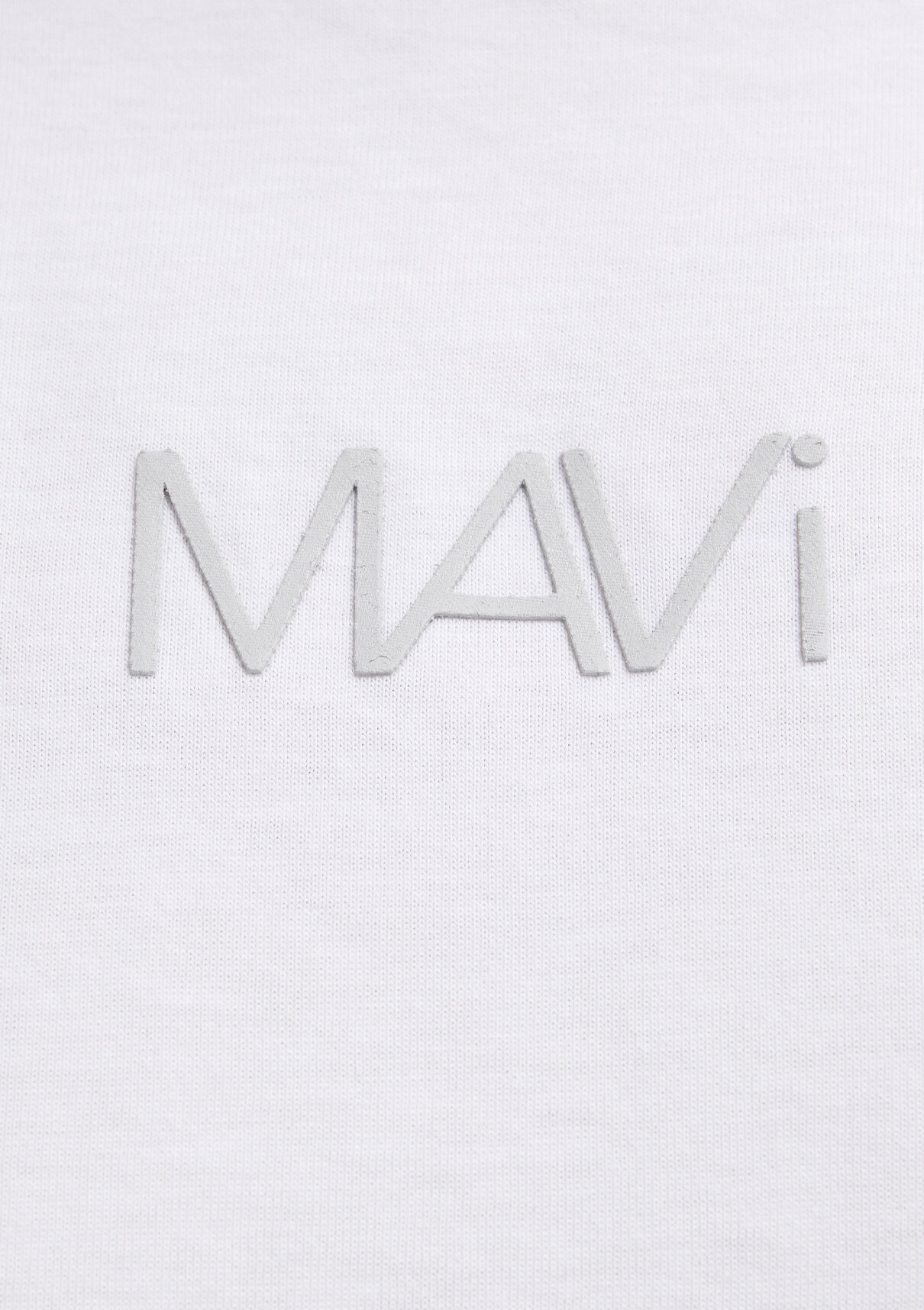 Mavi Logo Baskılı Beyaz Tişört görsel 7