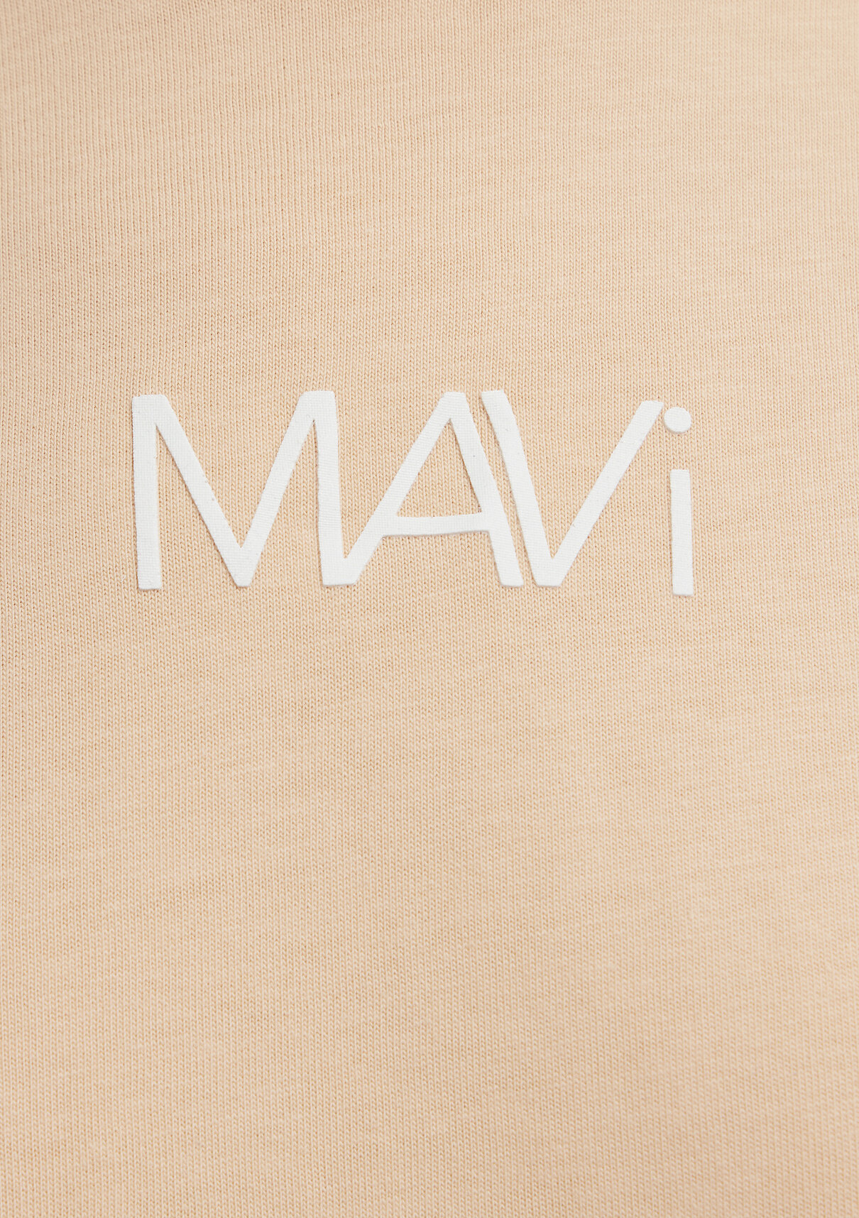 Mavi Logo Baskılı Turuncu Tişört görsel 8