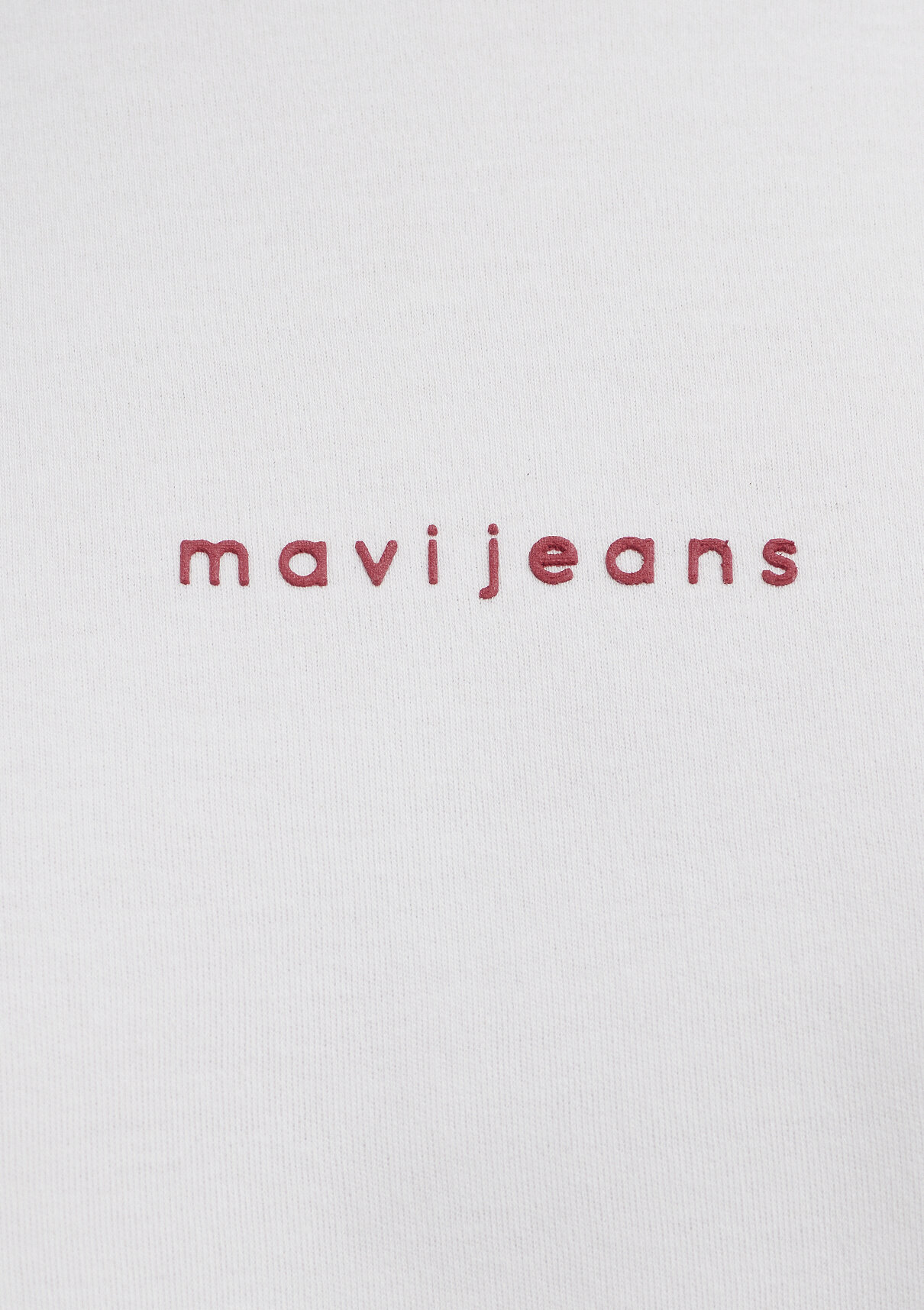 Mavi Logo Baskılı Ekru Tişört görsel 7