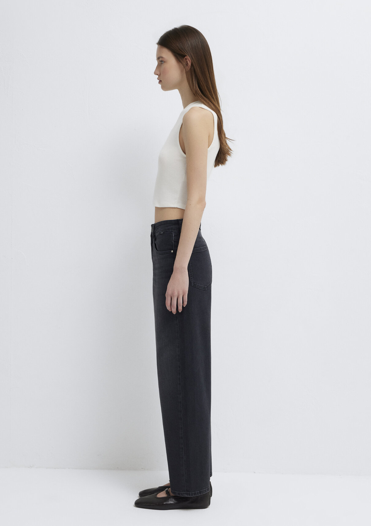 Mavi Ekru Crop Atlet görsel 5
