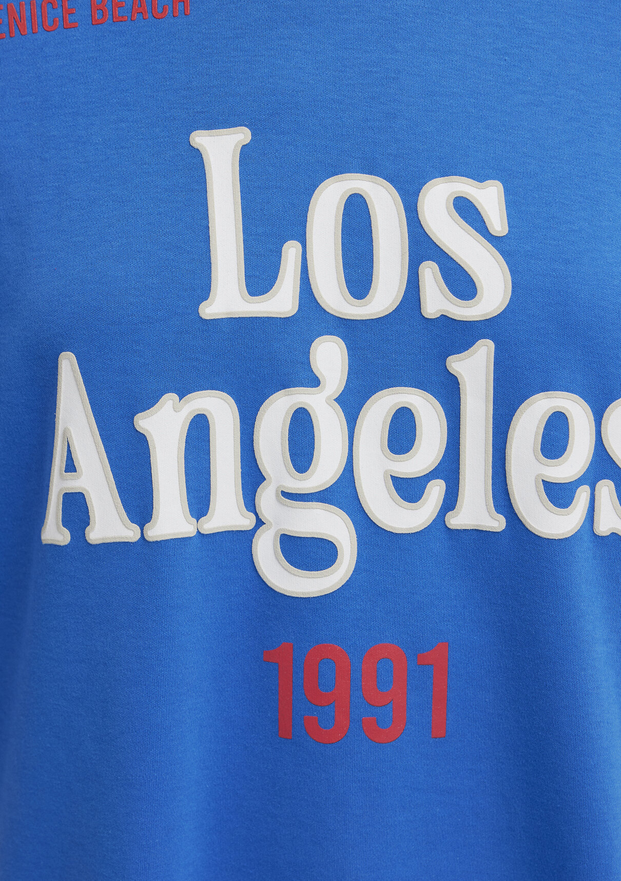 Mavi Los Angeles Baskılı Mavi Tişört görsel 8