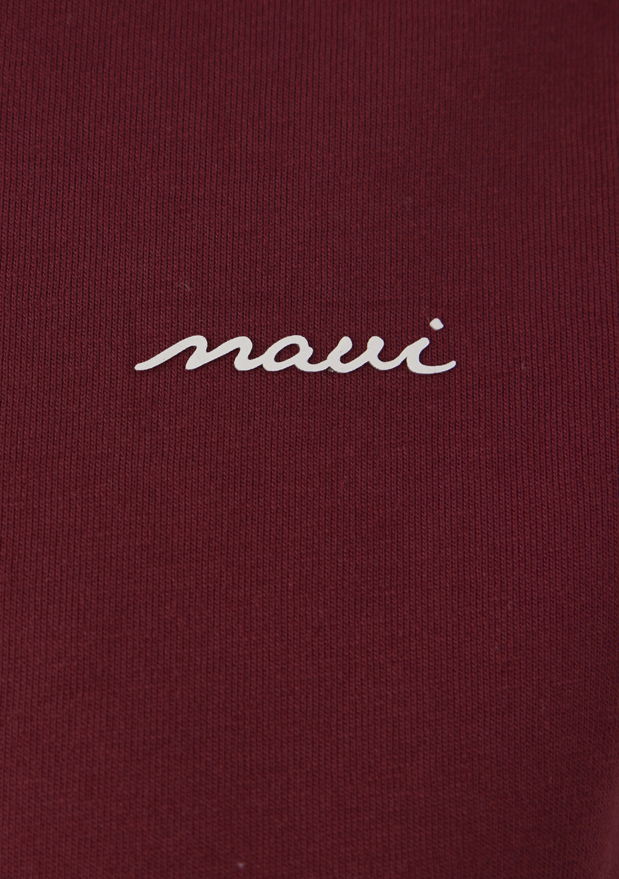 Mavi Logo Baskılı Bordo Tişört görsel 6
