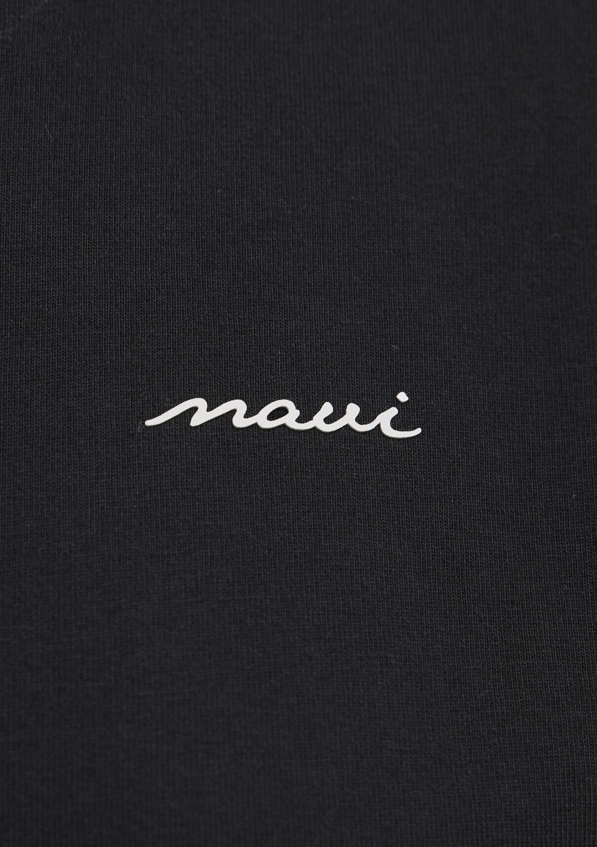 Mavi Logo Baskılı Siyah Tişört görsel 8