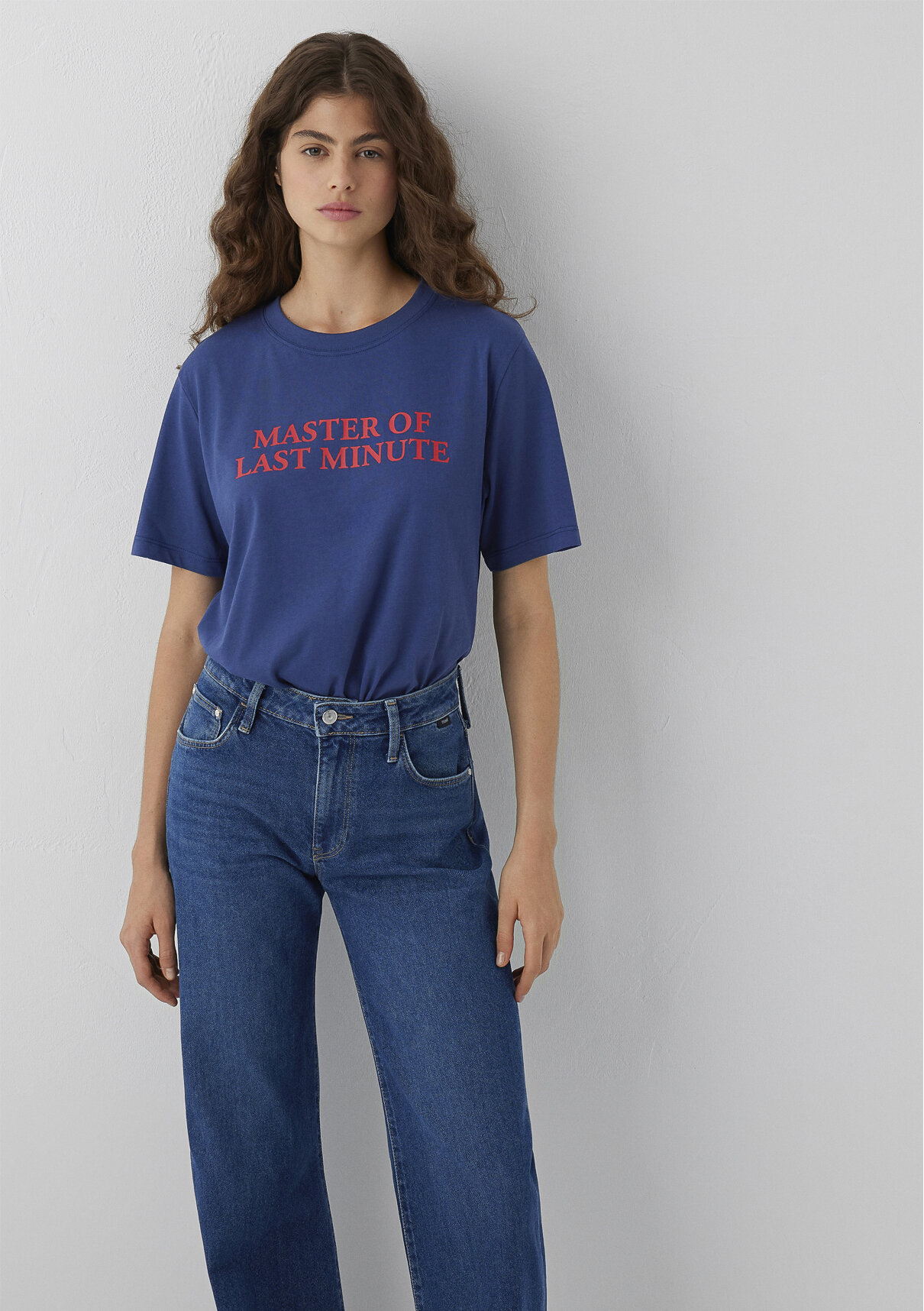 Mavi Master of Last Minute Baskılı Tişört görsel 3