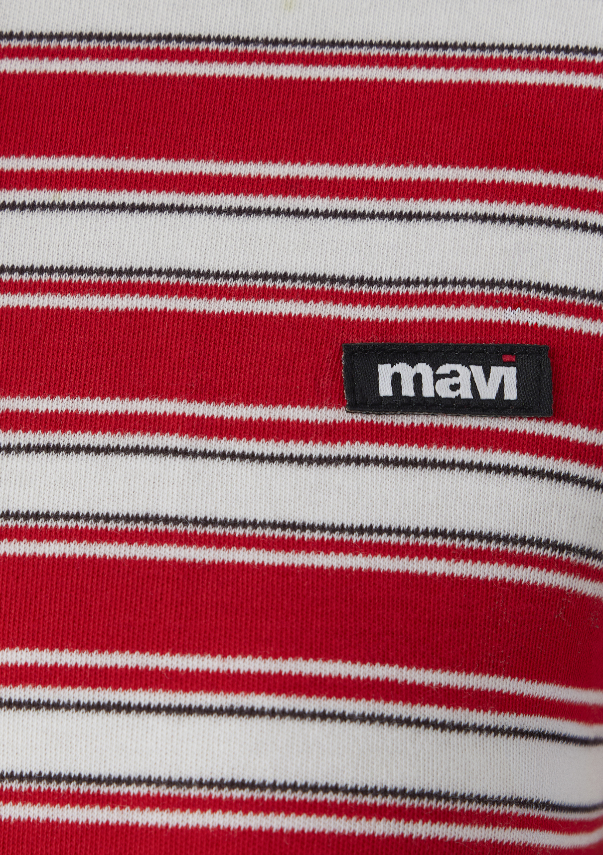 Mavi Logo Kırmızı Çizgili Polo görsel 7