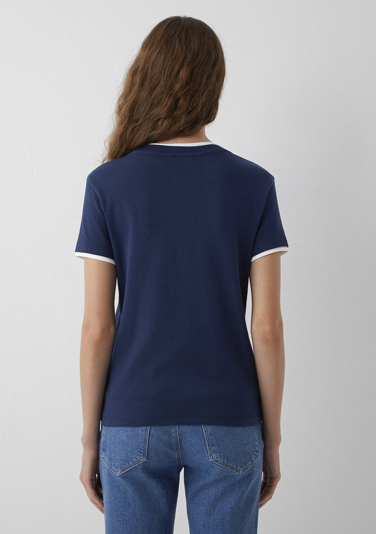 Mavi Jeans Baskılı Lacivert Tişört görsel 4