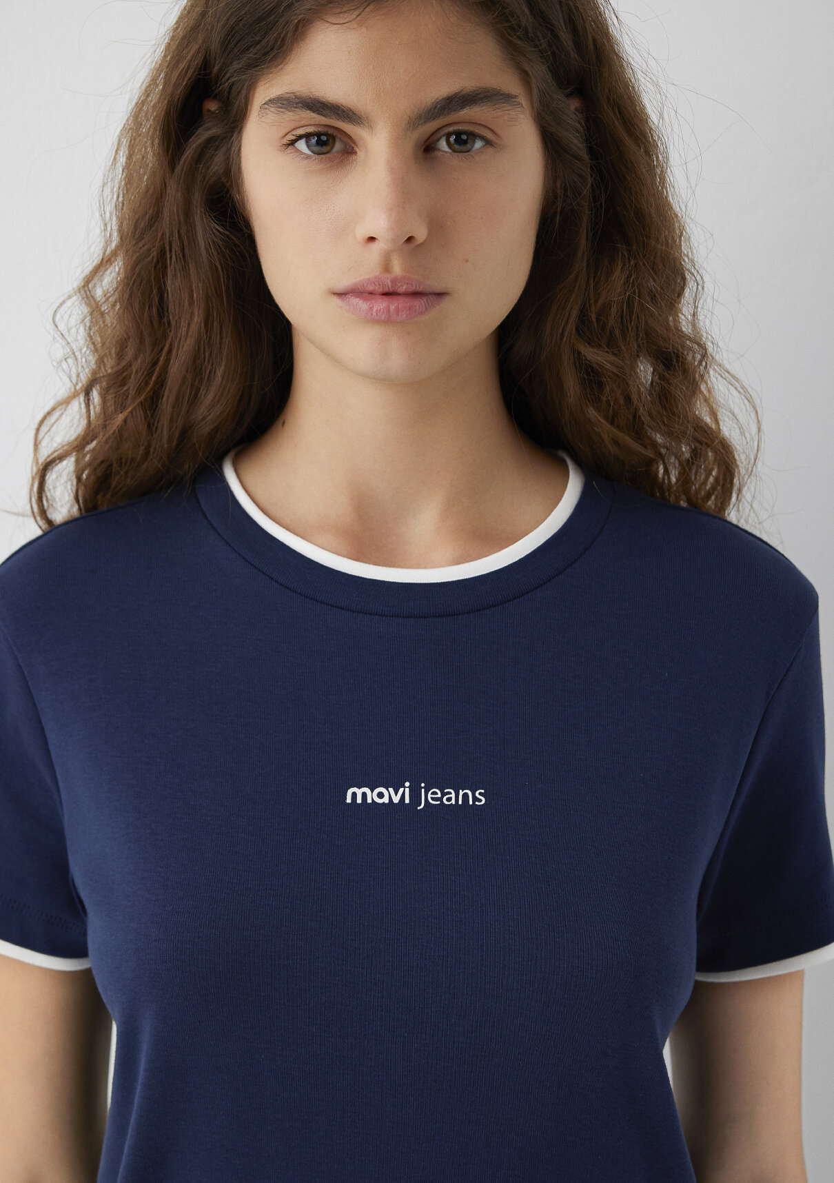 Mavi Jeans Baskılı Lacivert Tişört görsel 5