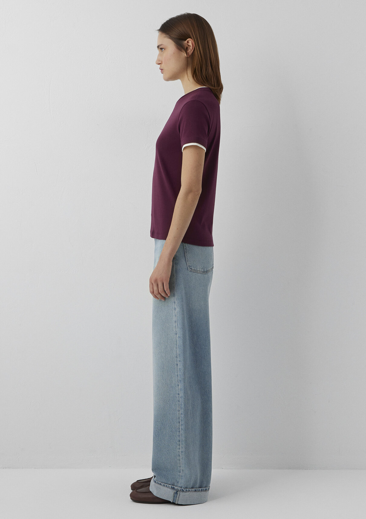 Mavi Jeans Baskılı Bordo Tişört görsel 4