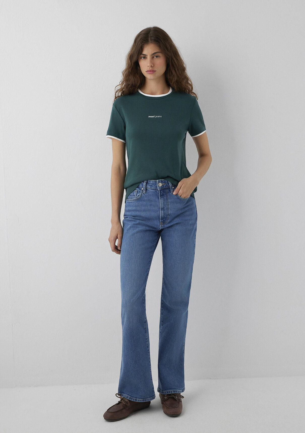 Mavi Jeans Baskılı Yeşil Tişört görsel 2