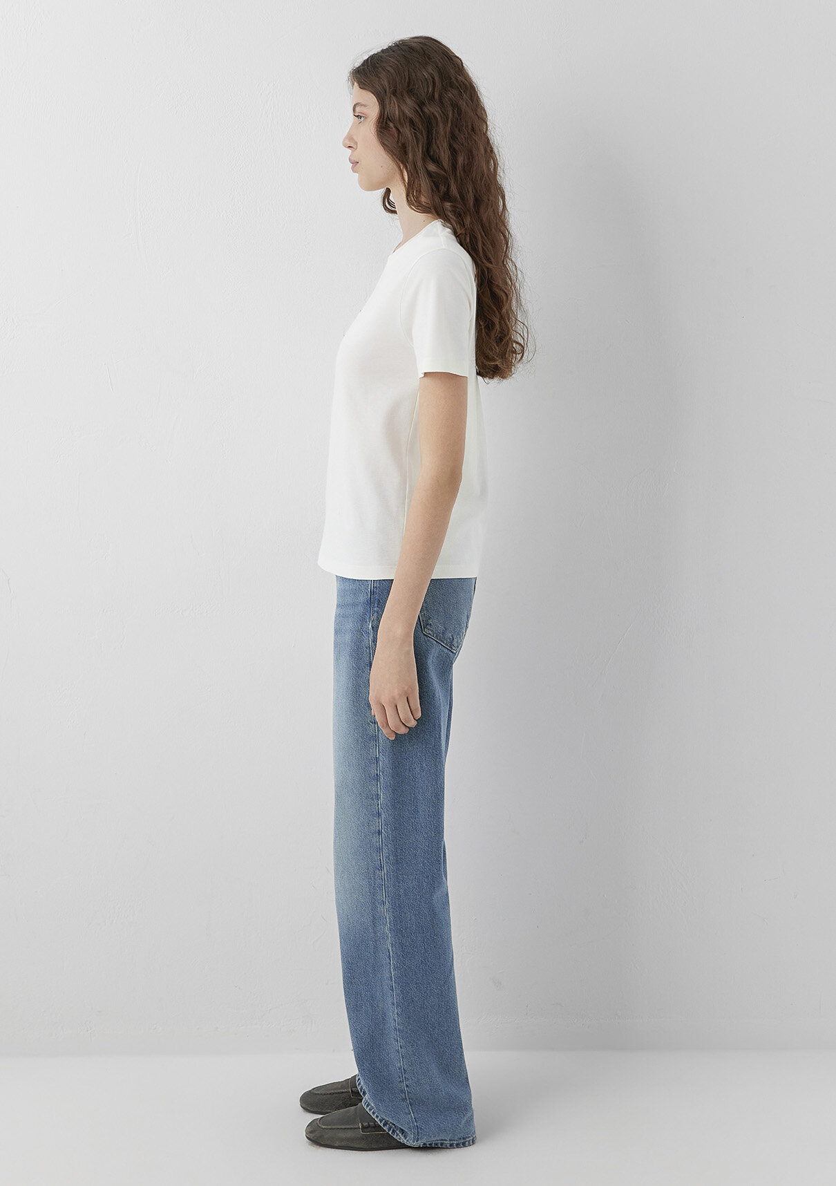 Mavi Jeans Nakışlı Ekru Tişört görsel 4