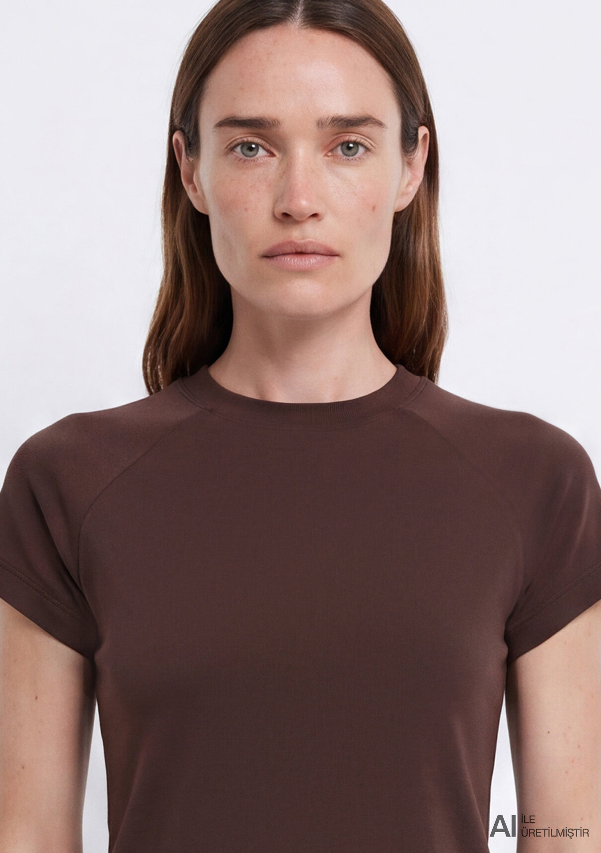 Mavi Sporty Lux (Tencel™) Modal Karışımlı Kahverengi Tişört görsel 8