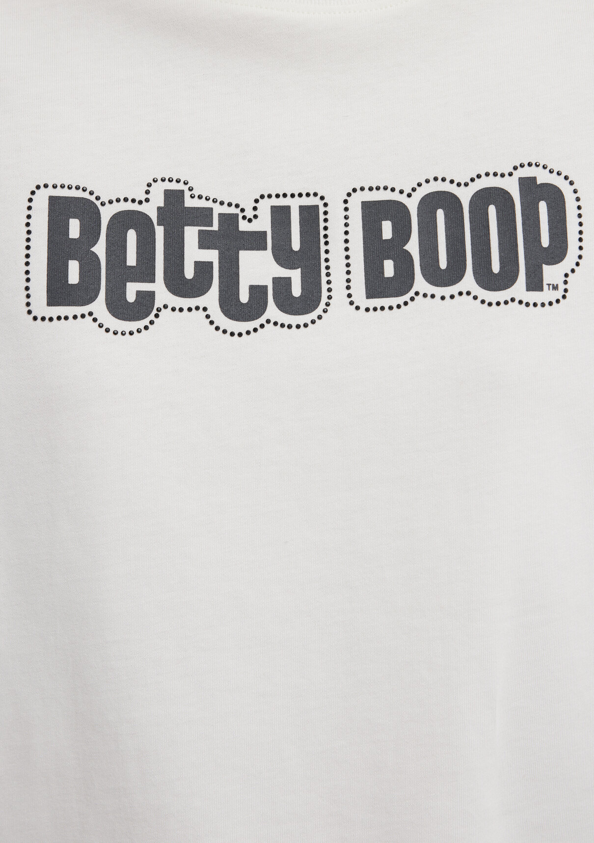 Mavi Betty Boop Baskılı Ekru Tişört görsel 7