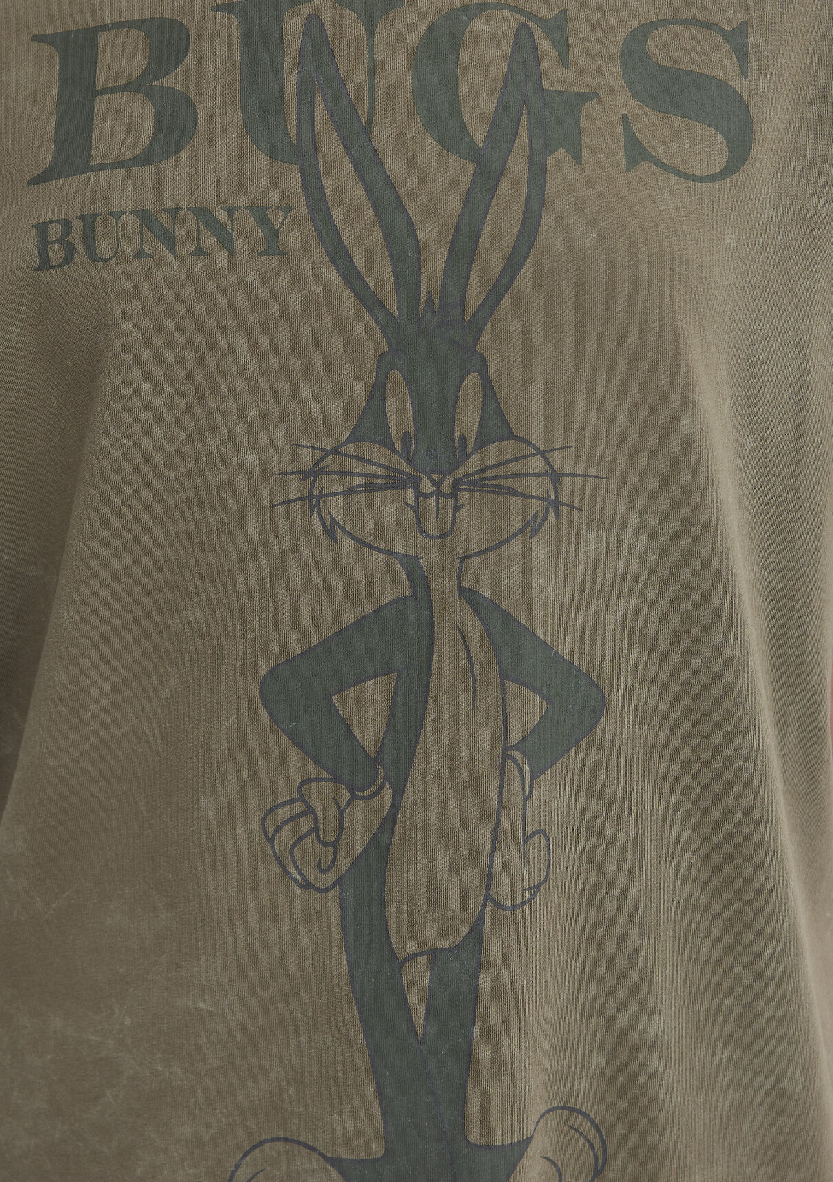 Mavi Bugs Bunny Baskılı Yeşil Tişört görsel 7