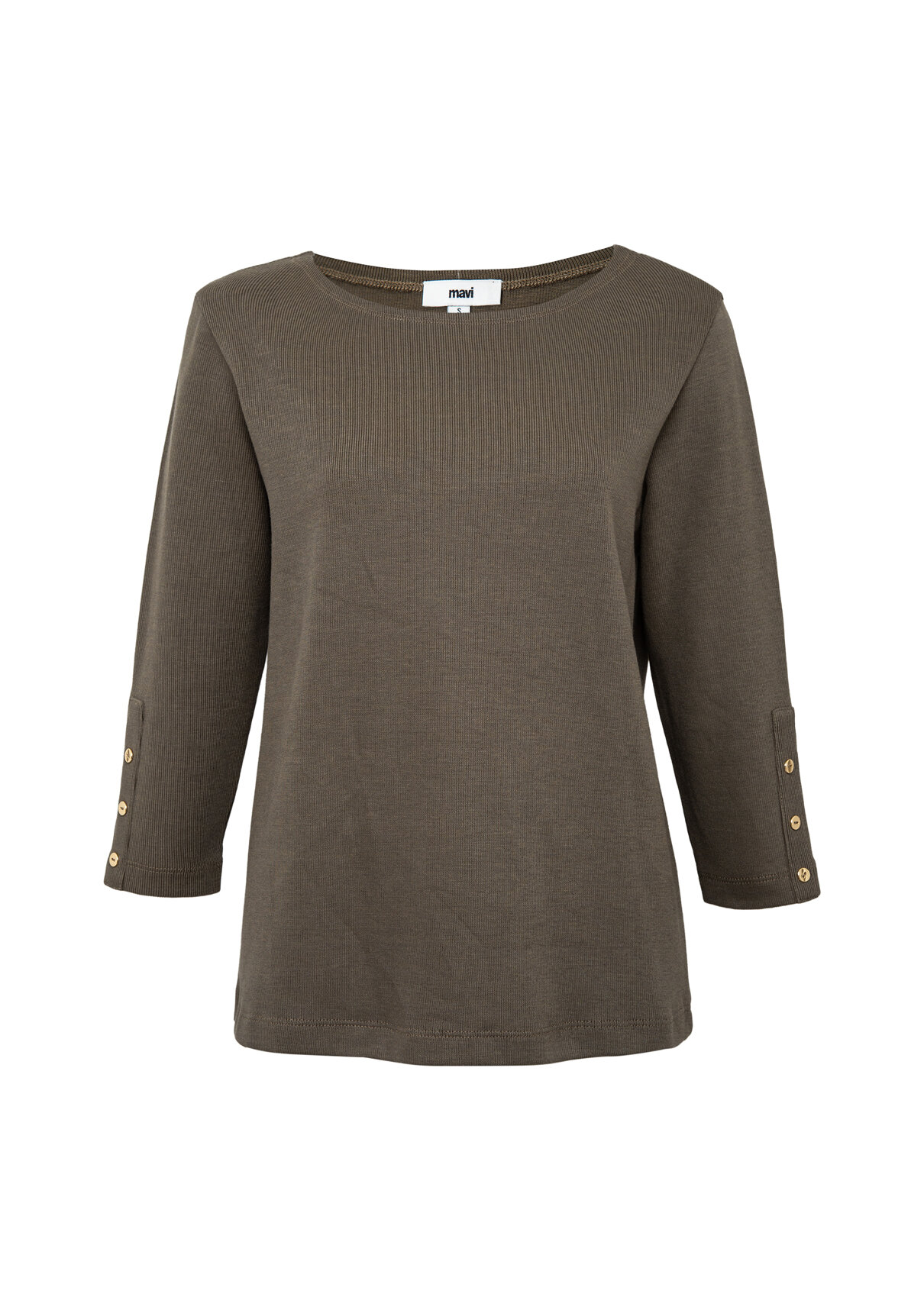 Mavi (Tencel™) Modal Karışımlı Kahverengi Tişört görsel 6