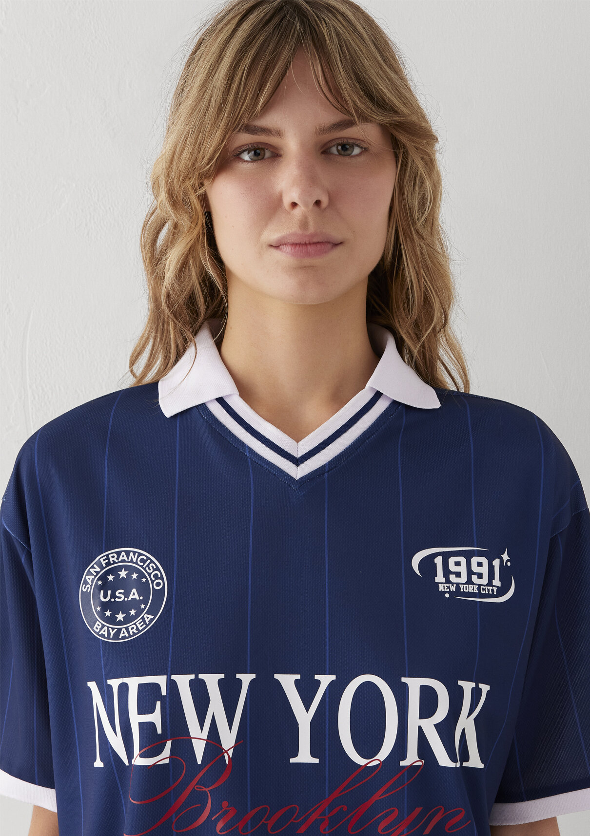 Mavi New York Baskılı Lacivert Forma görsel 6