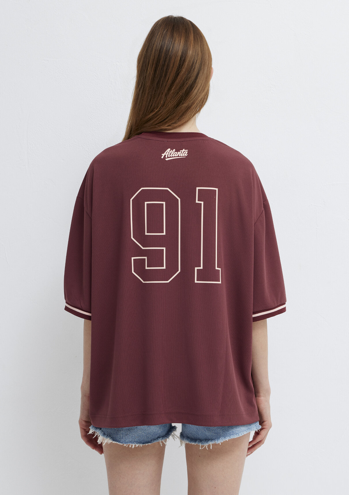 Mavi Atlanta Baskılı Bordo Forma görsel 7
