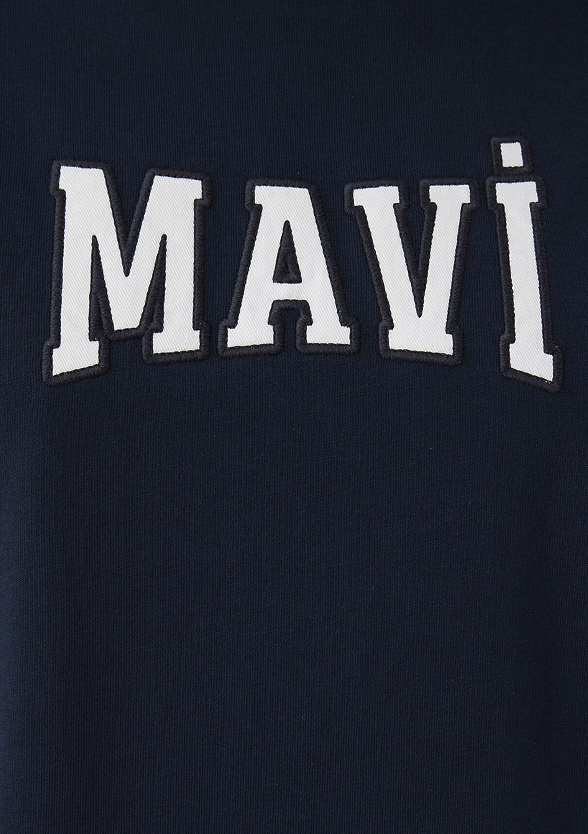 Mavi Logo Baskılı Lacivert Tişört görsel 7