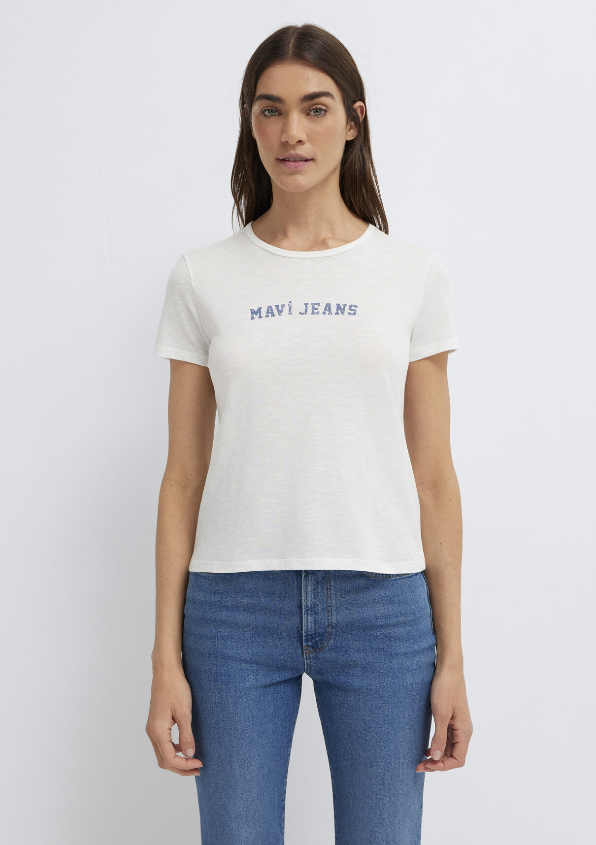 Mavi Jeans Baskılı Ekru Tişört görsel 4