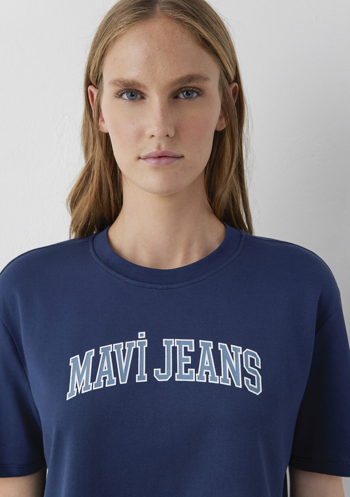 Mavi Jeans Baskılı Lacivert Tişört görsel 6