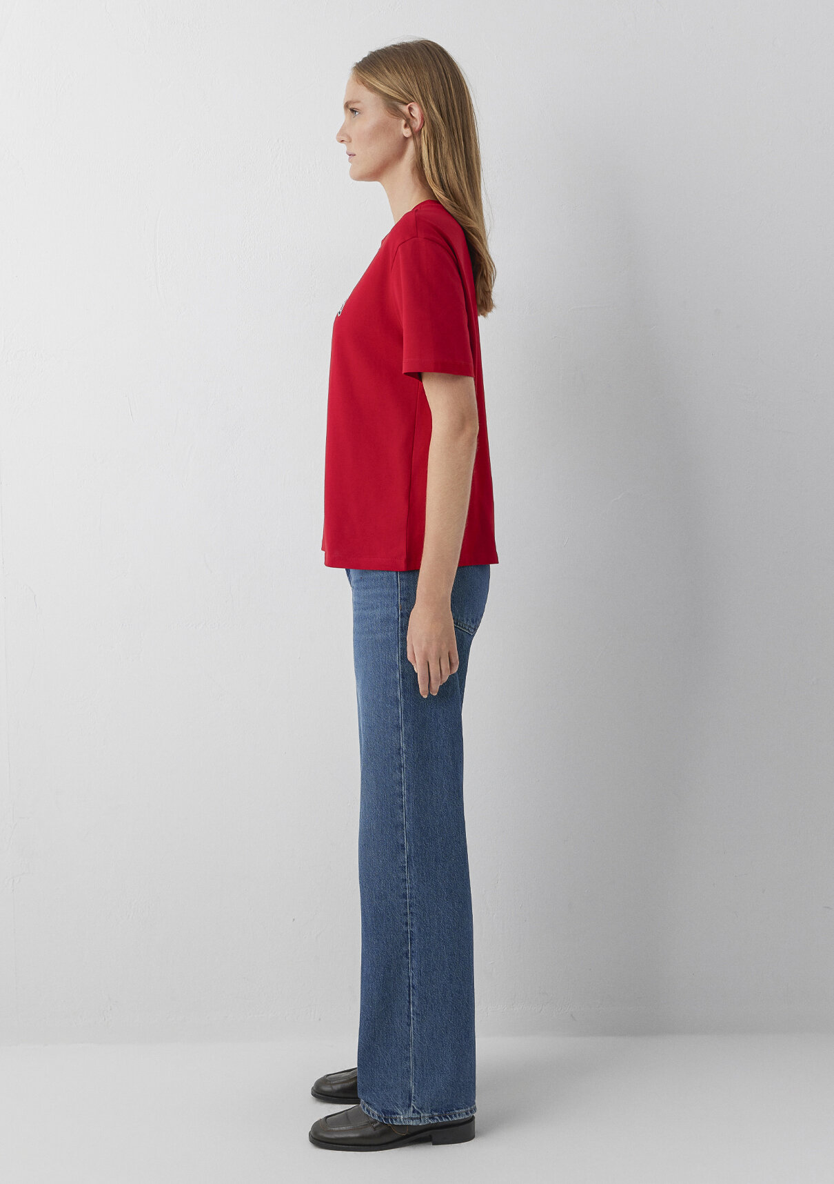 Mavi Jeans Baskılı Kırmızı Tişört görsel 4