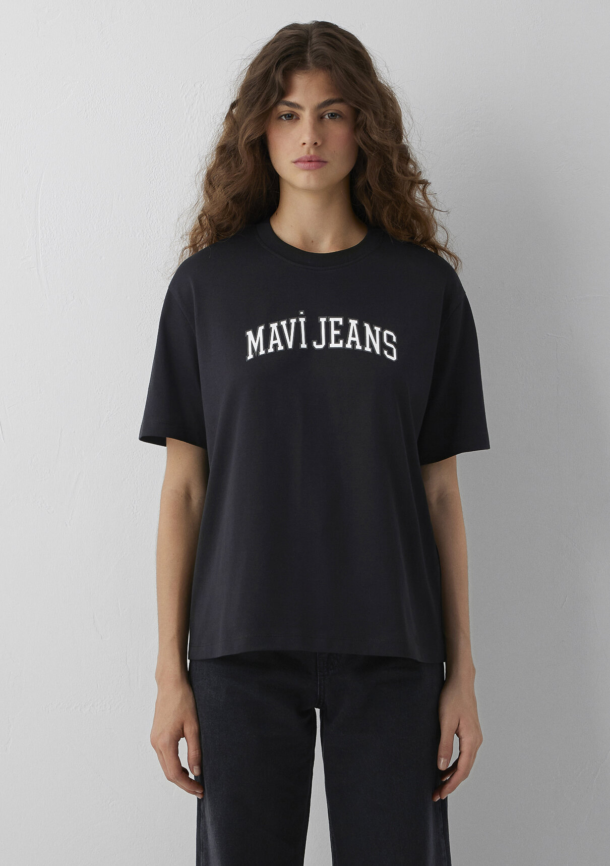 Mavi Jeans Baskılı Siyah Tişört görsel 3