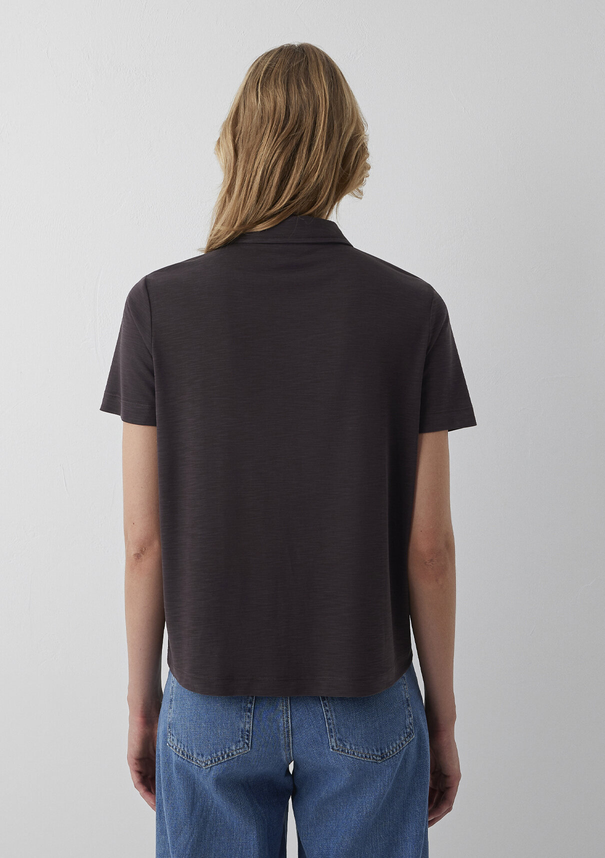 Mavi (Tencel™) Modal Karışımlı Kahverengi Örme Gömlek görsel 5