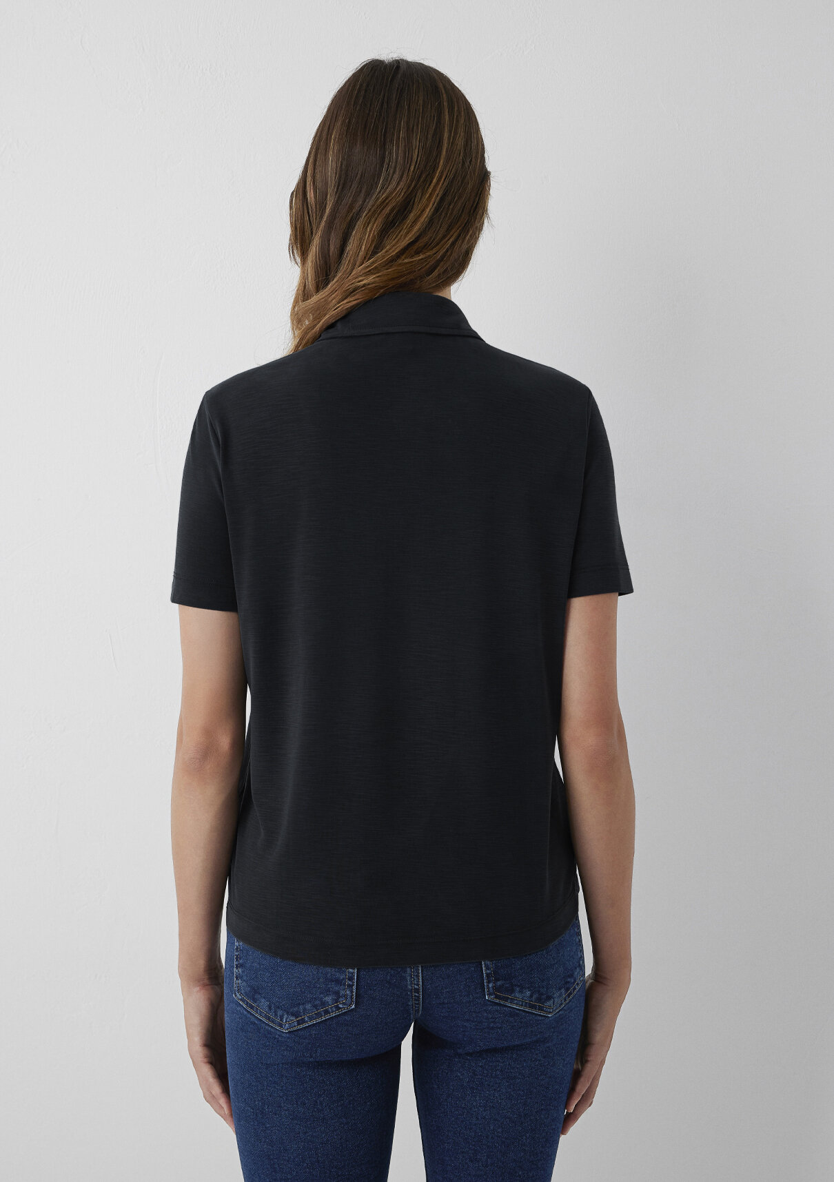 Mavi (Tencel™) Modal Karışımlı Antrasit Örme Gömlek görsel 5