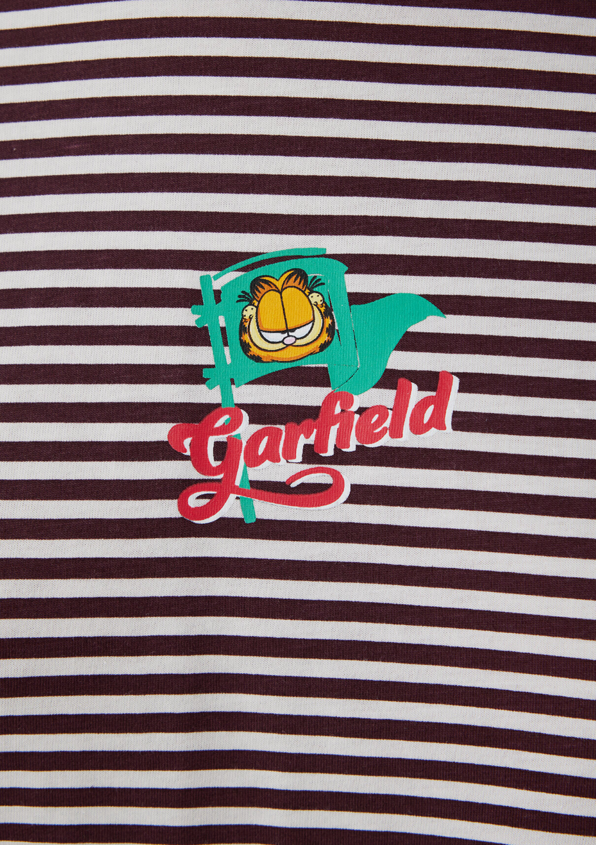 Mavi Garfield Baskılı Tişört görsel 7