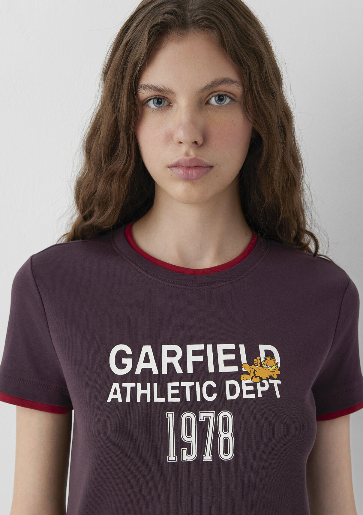 Mavi Garfield Baskılı Tişört görsel 6
