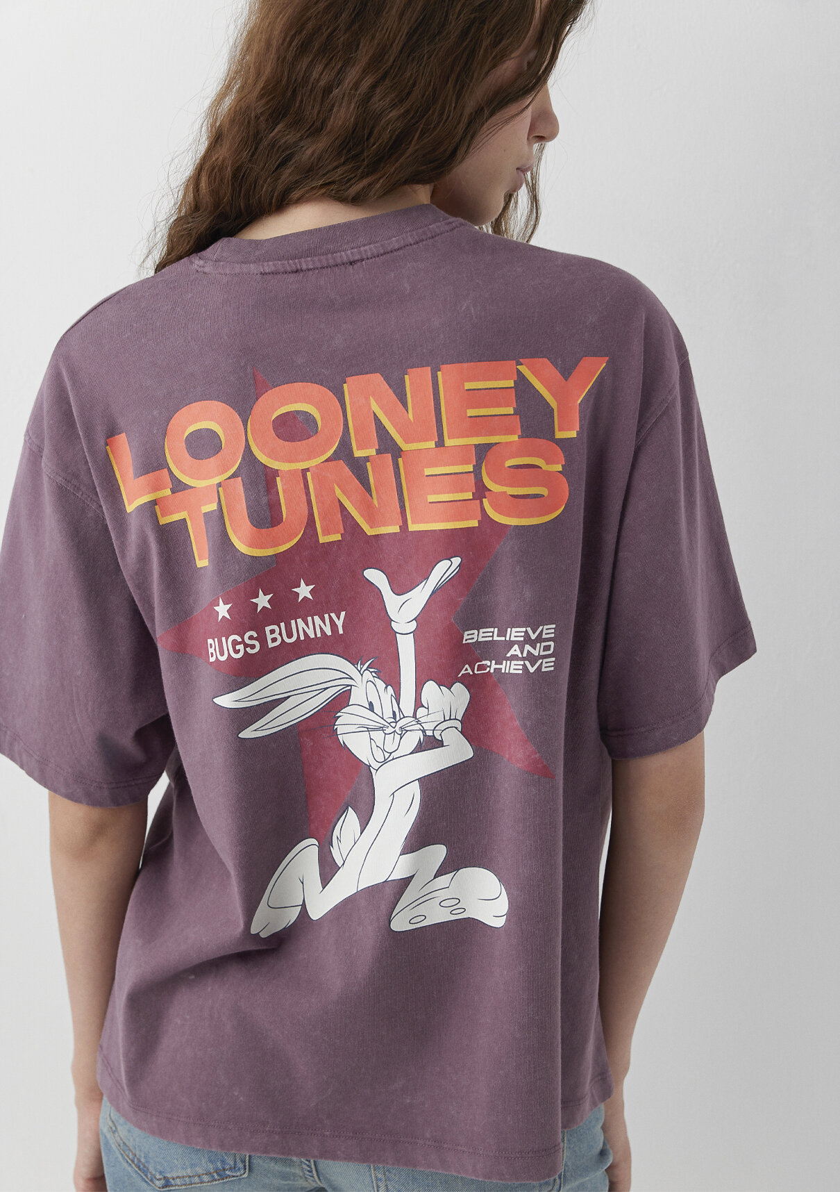 Mavi Bugs Bunny Baskılı Tişört