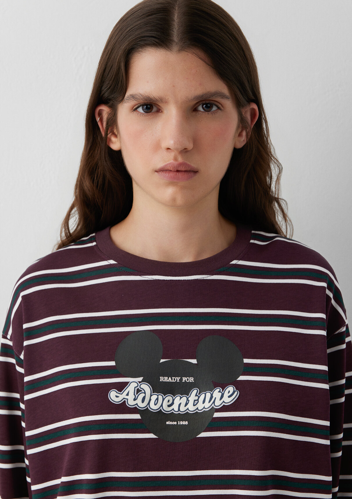 Mavi Mickey Mouse Baskılı Tişört görsel 7