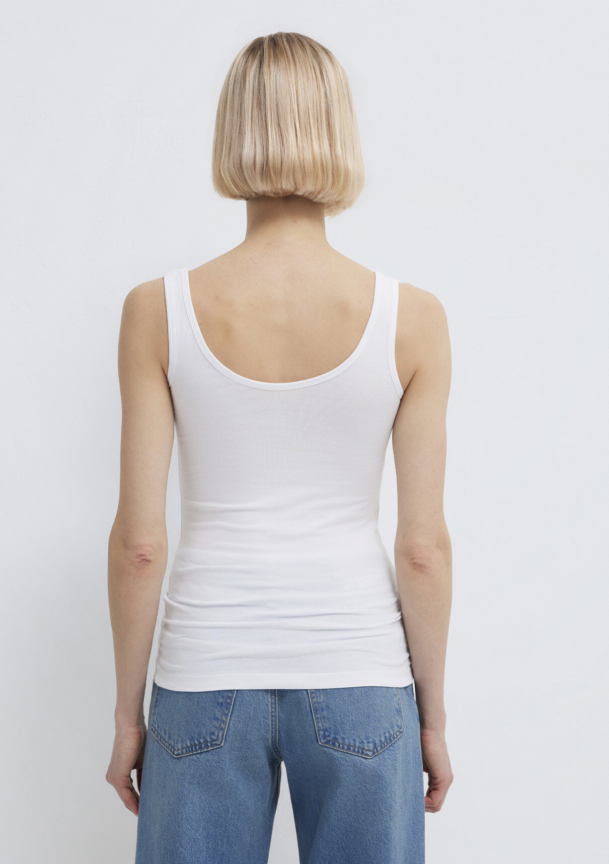 Mavi Beyaz Basic Stretch Atlet görsel 5