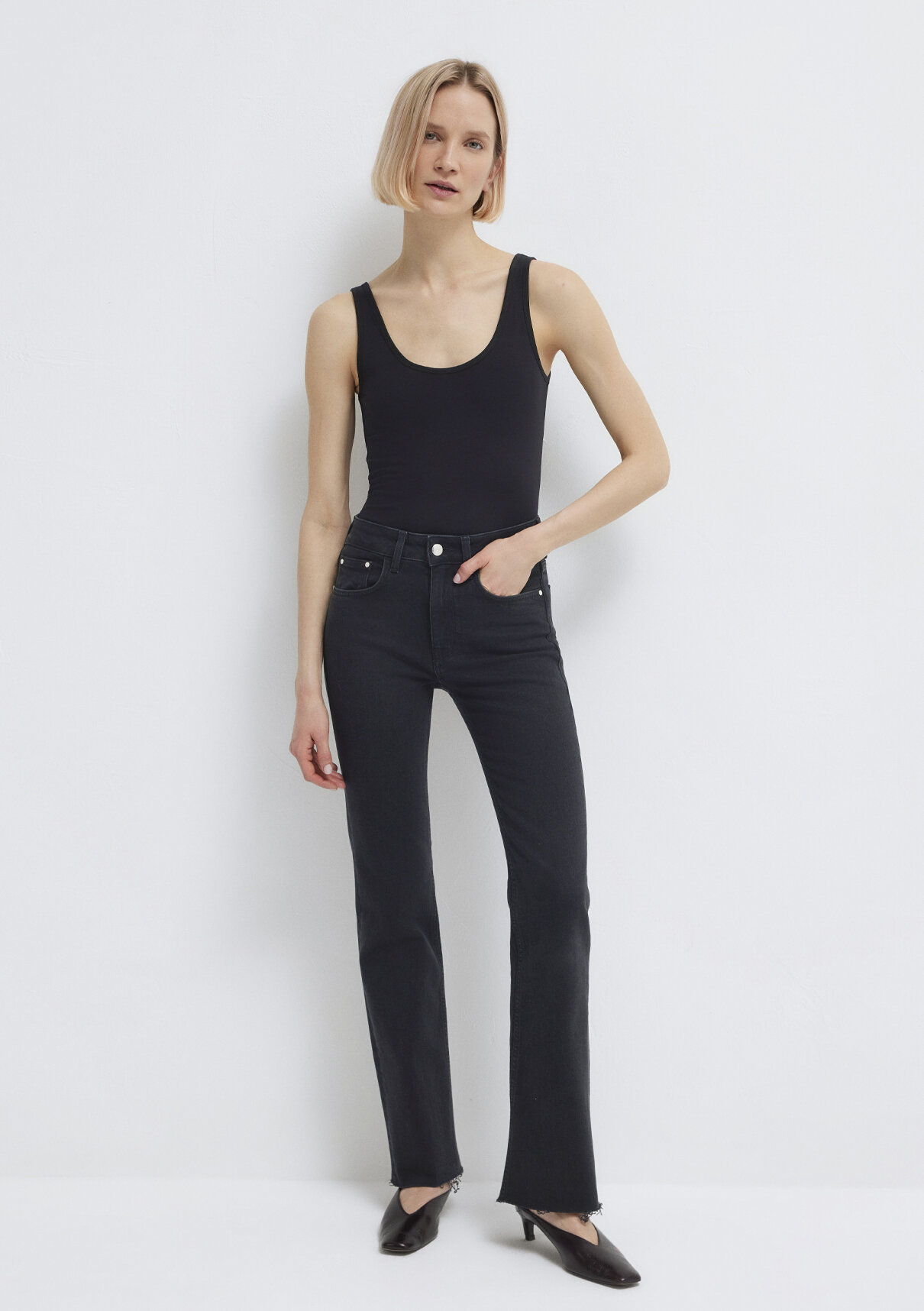 Mavi Siyah Basic Stretch Atlet görsel 3