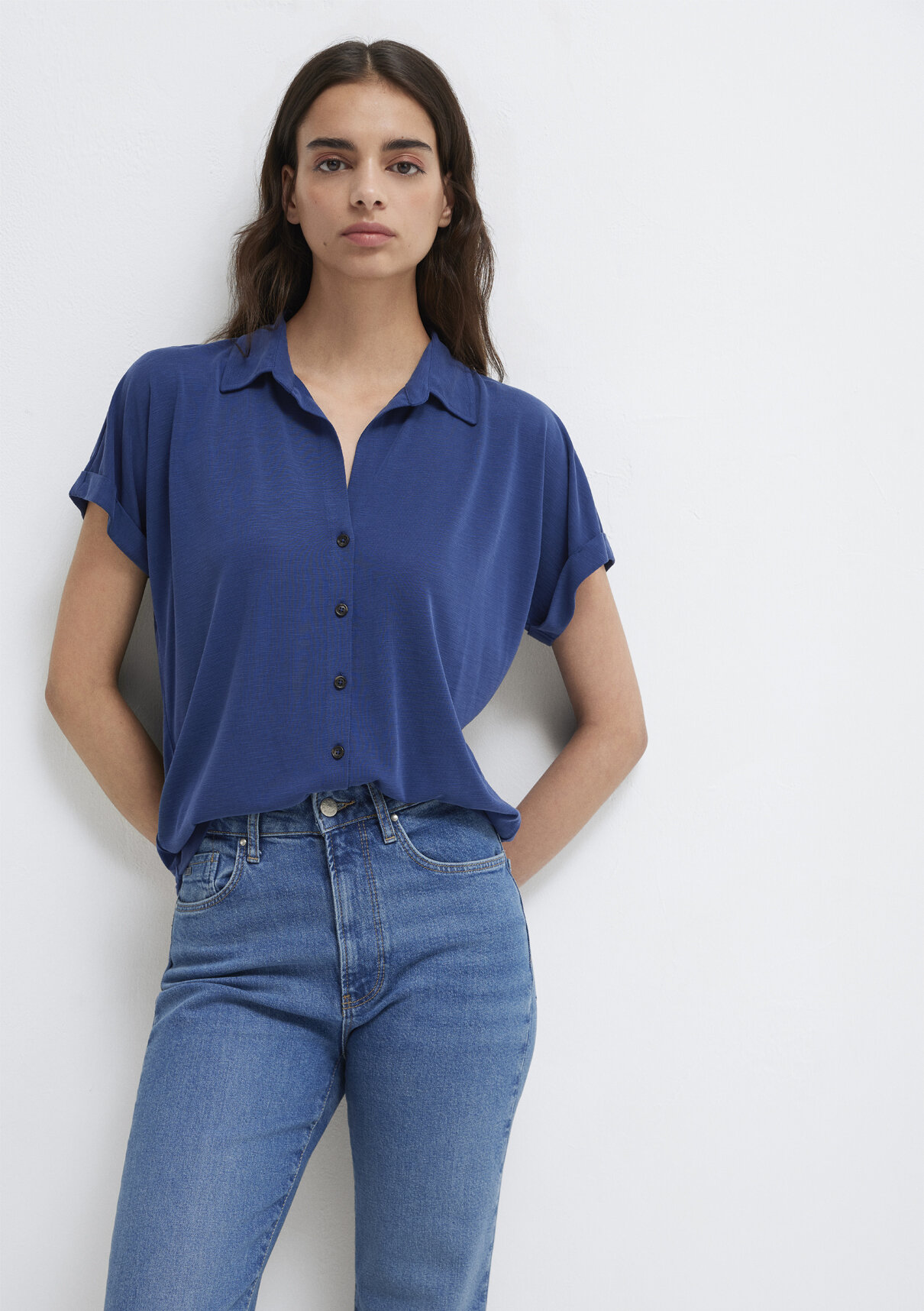 Mavi Soft-Premium Mavi (TENCEL™) Modal Karışımlı Gömlek