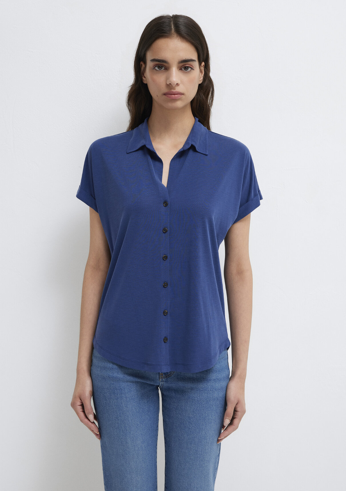 Mavi Soft-Premium Mavi (TENCEL™) Modal Karışımlı Gömlek görsel 3