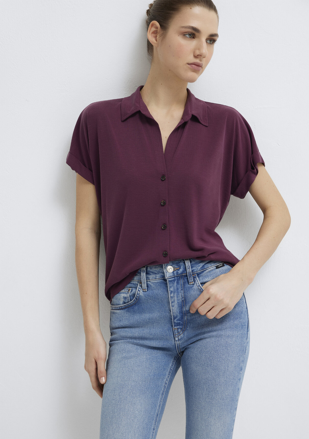 Mavi Soft-Premium Mor (TENCEL™) Modal Karışımlı Gömlek