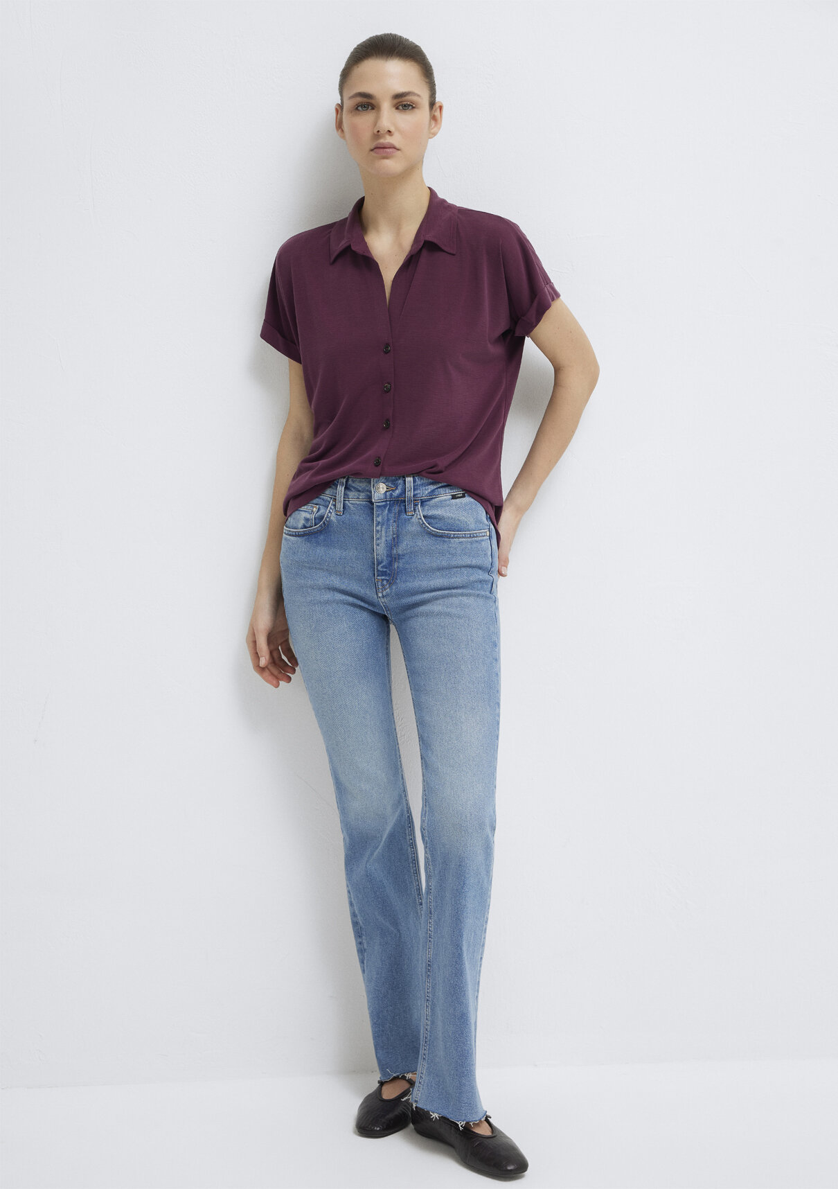 Mavi Soft-Premium Mor (TENCEL™) Modal Karışımlı Gömlek görsel 2