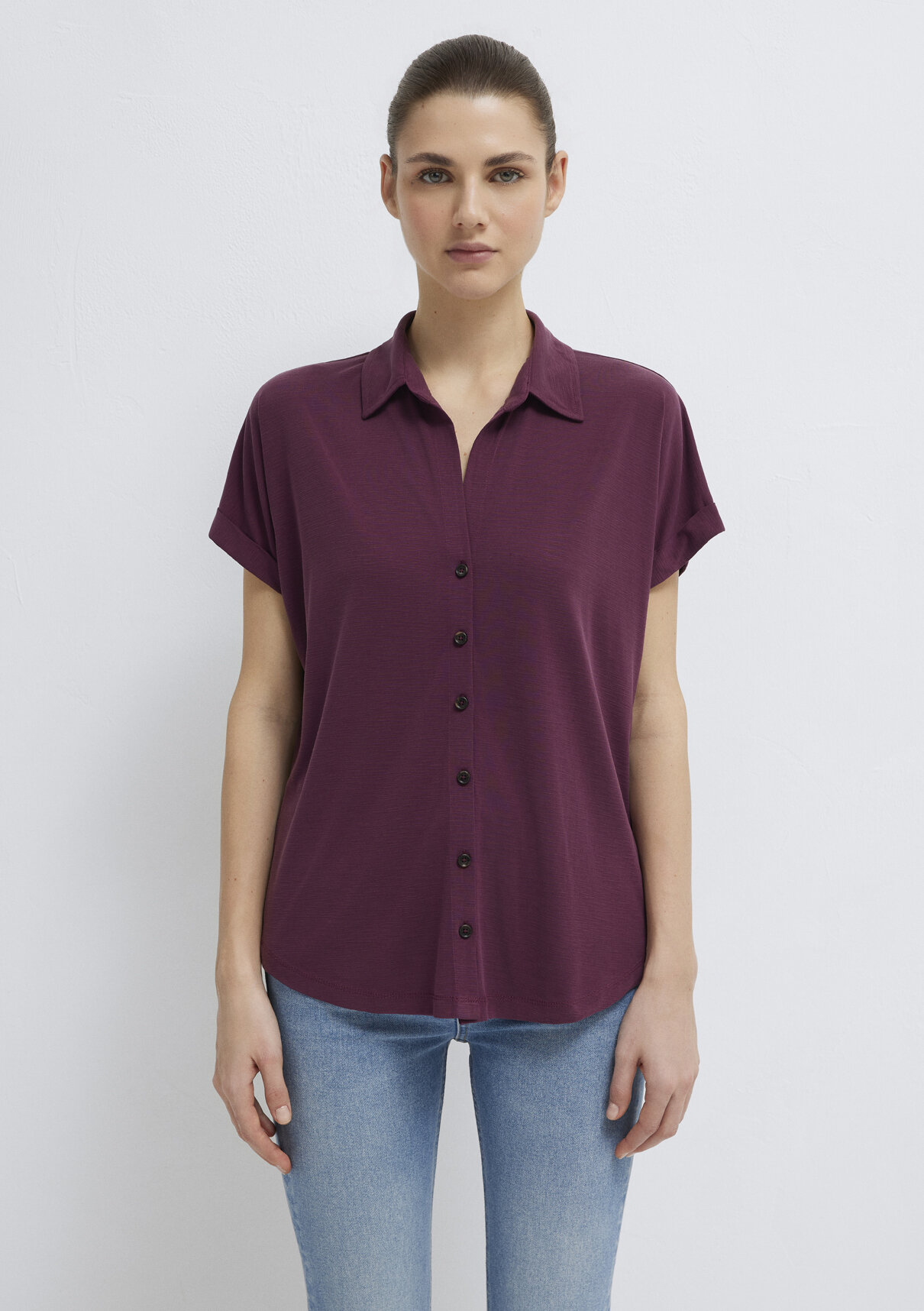 Mavi Soft-Premium Mor (TENCEL™) Modal Karışımlı Gömlek görsel 4