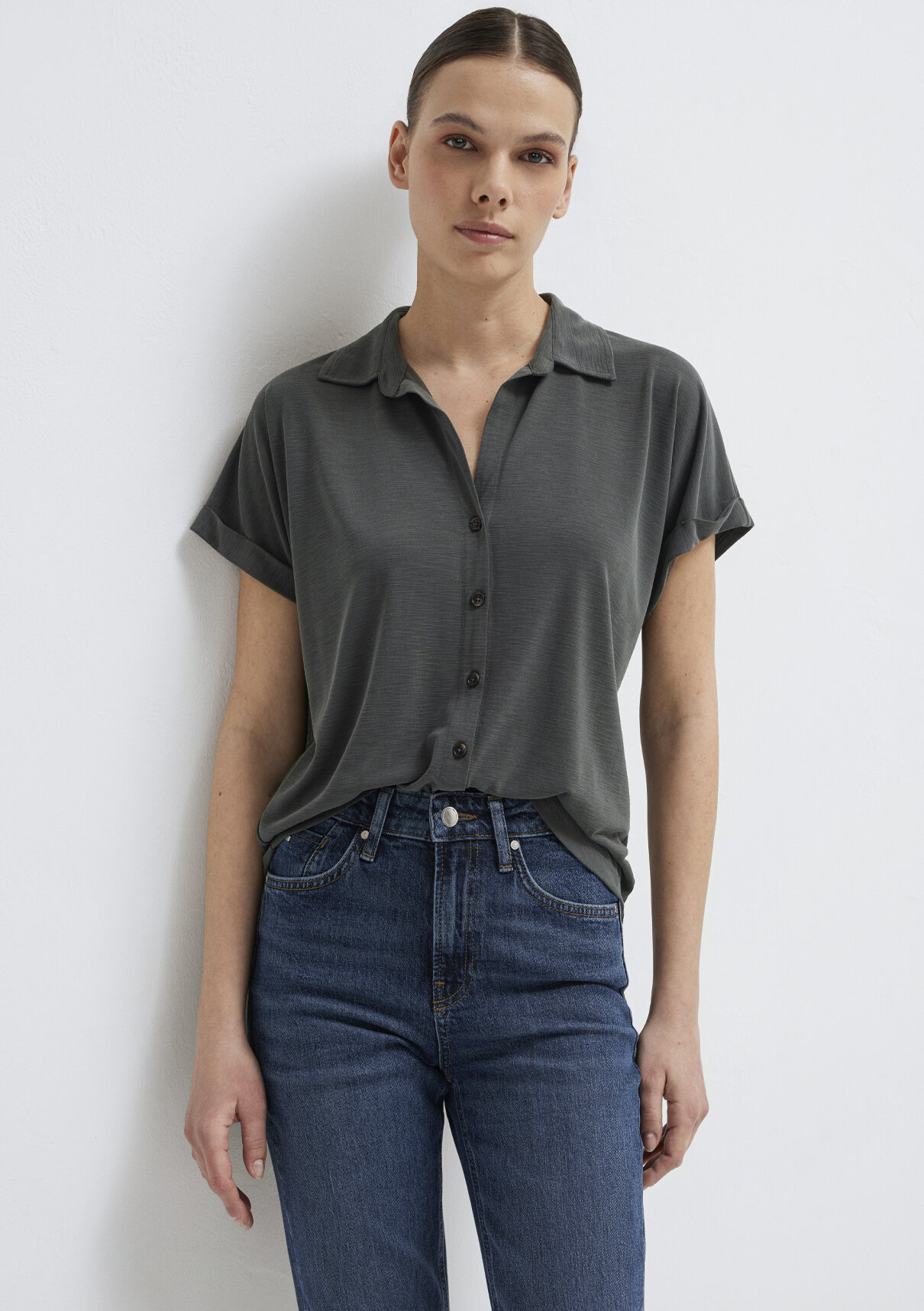 Mavi Soft-Premium Yeşil (TENCEL™) Modal Karışımlı Gömlek