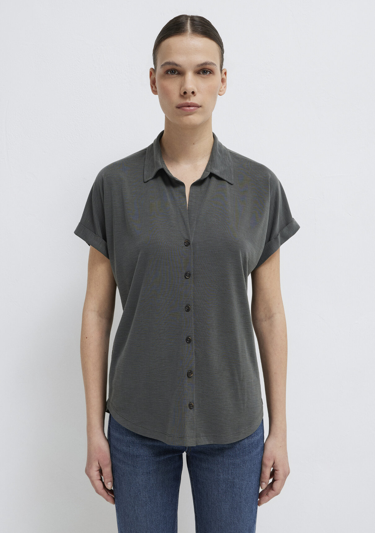 Mavi Soft-Premium Yeşil (TENCEL™) Modal Karışımlı Gömlek görsel 3