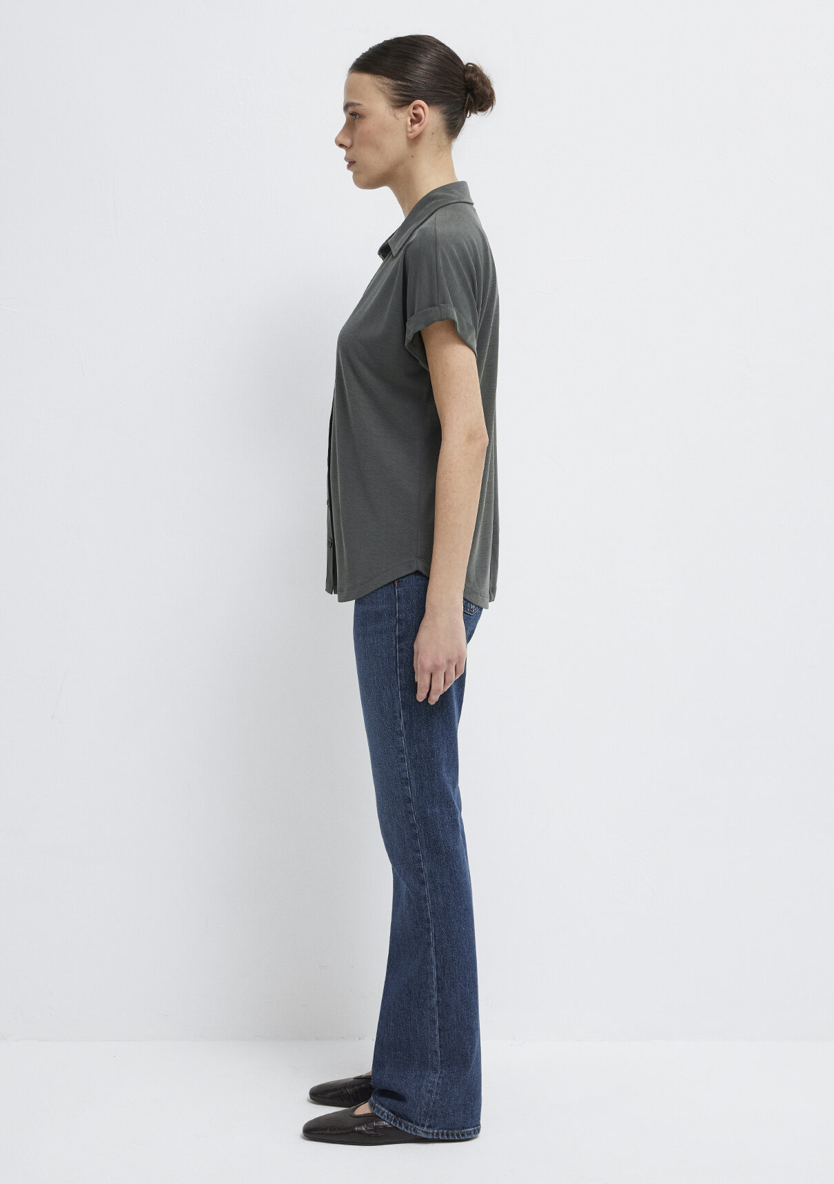 Mavi Soft-Premium Yeşil (TENCEL™) Modal Karışımlı Gömlek görsel 4