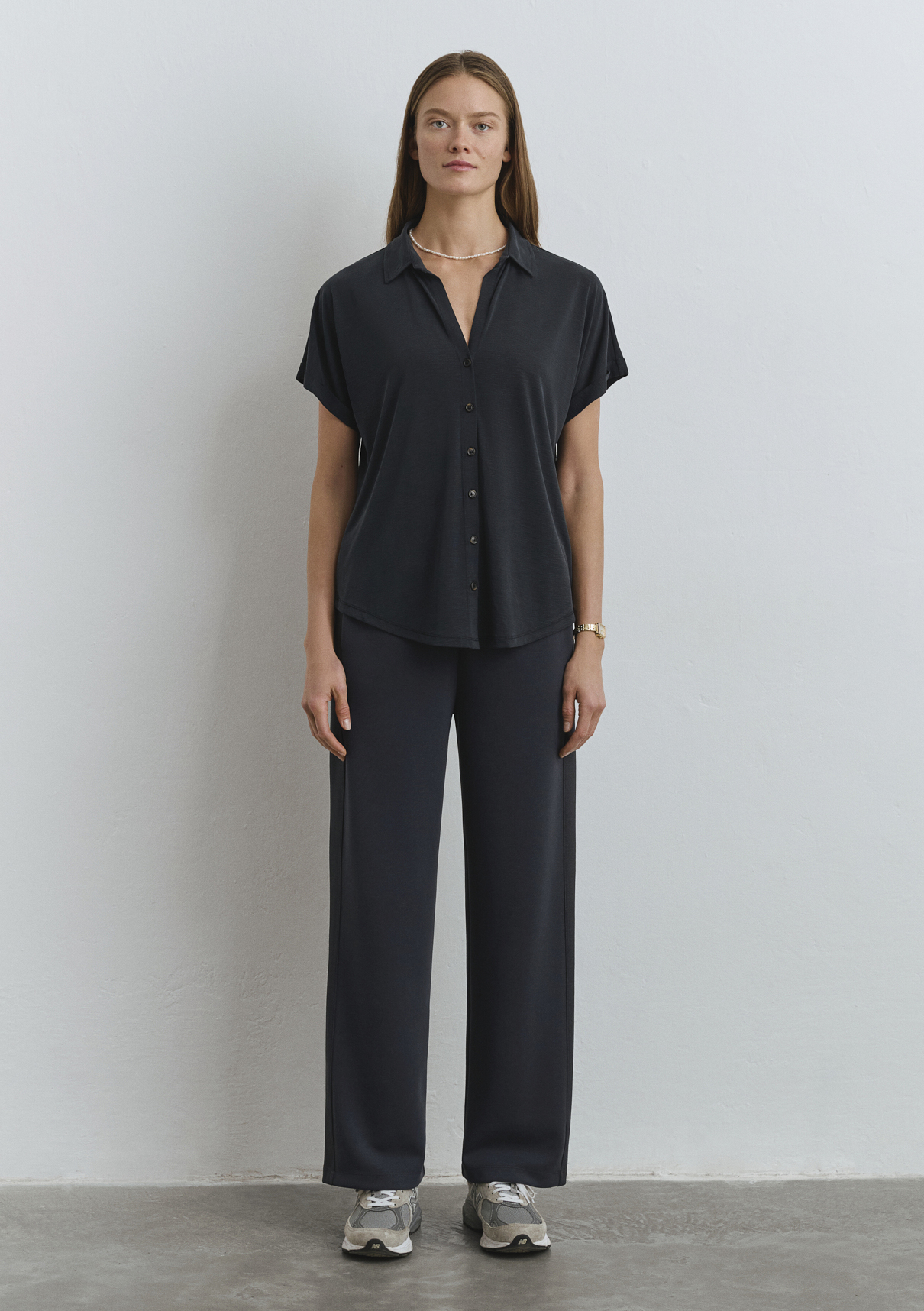 Mavi Soft-Premium Antrasit (TENCEL™) Modal Karışımlı Gömlek görsel 3