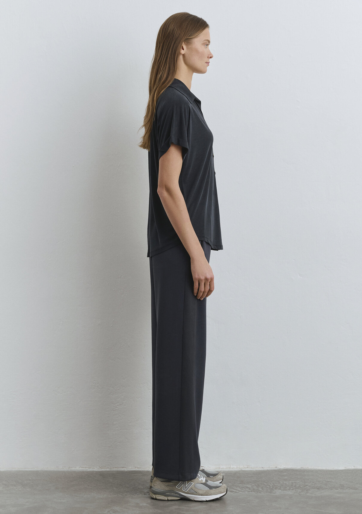 Mavi Soft-Premium Antrasit (TENCEL™) Modal Karışımlı Gömlek görsel 5