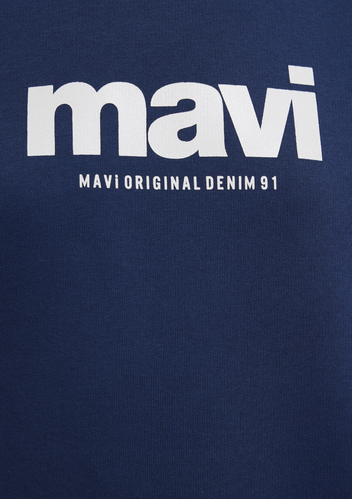 Mavi Logo Baskılı Kapüşonlu Lacivert Sweatshirt görsel 8